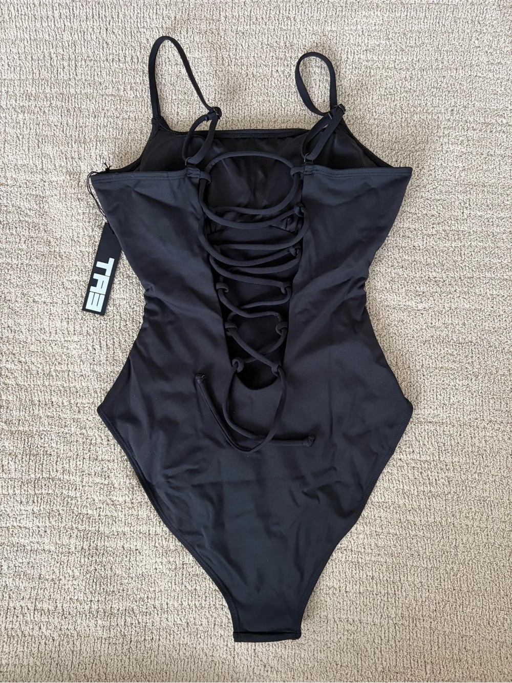 TA3 Lacey Black One piece swimsuit bodysuit Shapeware snatched size XS